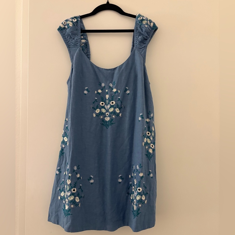 Free people linen mini dress